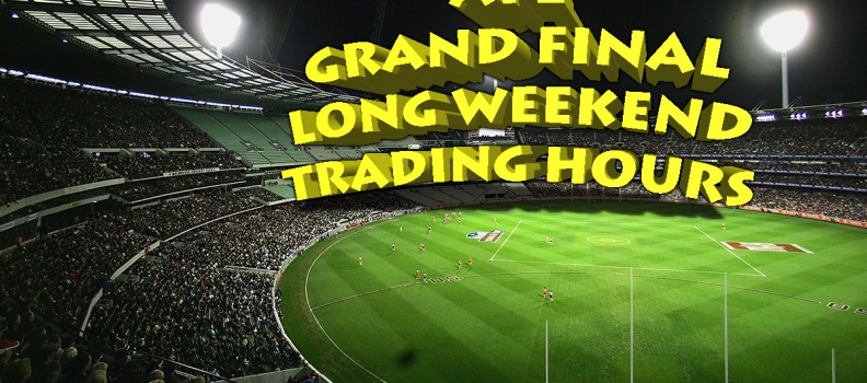 AFL Grand Final Public Holiday hours