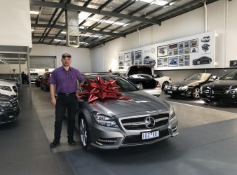 Delivering the CLS500 to Tony!