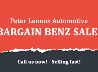 August 2019 Bargain Benz Sale!