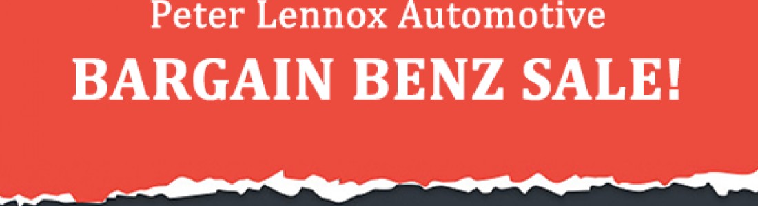 August 2019 Bargain Benz Sale! August 2019 Bargain Benz Sale!