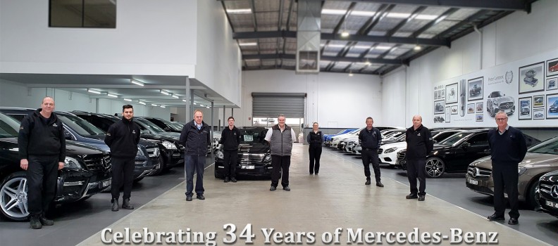 Celebrating 34 Years of Mercedes-Benz Service, Parts & Sales!